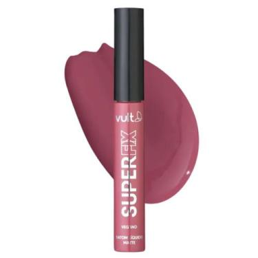 Imagem de Batom Liquido Matte Rosa Queimado Super Fix Alta Cobertura Labial 5ml 
