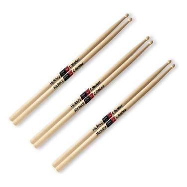 Imagem de Kit 3 Pares Baqueta C.Ibanez 5a Hickory Extra Long 5ah e Long - C IBAÑ
