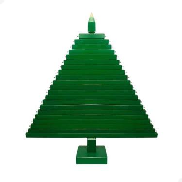 Imagem de Arvore de Natal em Madeira Articulada 60cm - Beto Moveis, VERDE