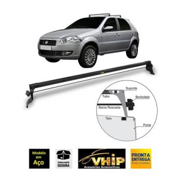 Imagem de Rack de Teto Bagageiro VHIP Fiat Pálio 4 portas 1996 a 2016