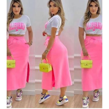 Imagem de Saia mid com bolso - Madame Quiz