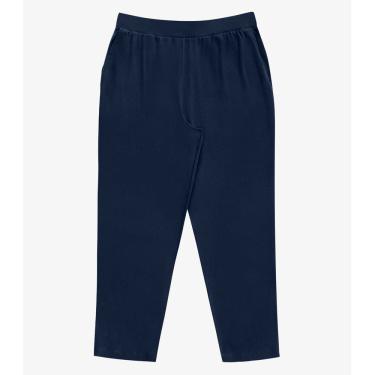 Imagem de Calça Feminina Plus Size Em Molecotton Secret Glam Azul
