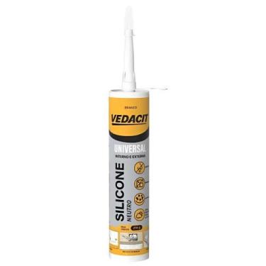 Imagem de Silicone Neutro para Vedação Universal 270g 148004 Branco Uso Interno 