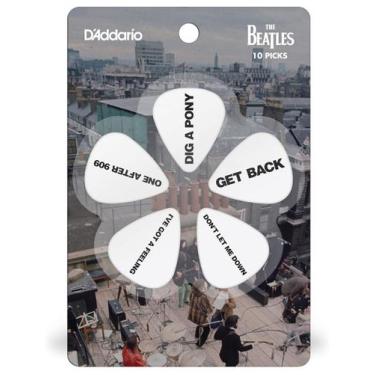 Imagem de Kit 10 Palhetas BEATLES Get Back 1CWH610B8 Daddario Guitarra