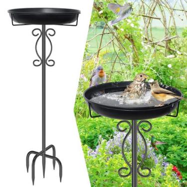 Imagem de Banho para Pássaros jsyonii 102 cm em Metal para Área Externa com Base