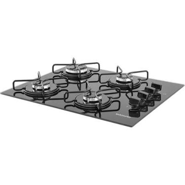Imagem de Fogão De Mesa Cooktop 4 Bocas Vidro Preto À Gás -SUGGAR