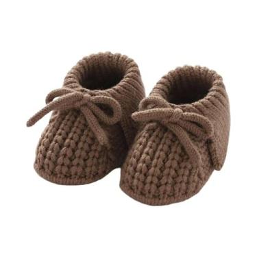 Imagem de Sapatos De Malha Para Bebês Recém-nascidos, Calçados Respiráveis com B