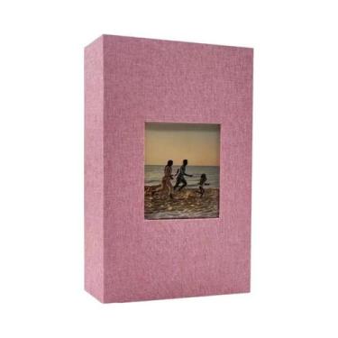 Imagem de Álbum De Fotos Grande Em Linho Com 200, 300, 600 Bolsos Para Fotos 4x6