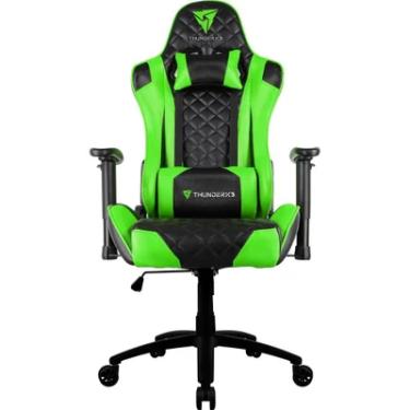 Imagem de Cadeira Gamer Profissional ThunderX3 TGC12, Suporta Até 150Kg, Preto E Verde
