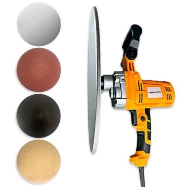 Imagem de Kit Desempenadeira Elétrica Menegotti MDE 220V 1200W com 2 Discos 380m