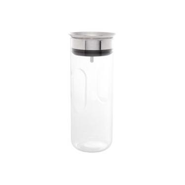 Imagem de Garrafa de Vidro Borossilicato 1,1L com Tampa Gravitacional para Servir Bebidas Transparente Lyor