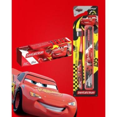Imagem de Kit Escovação Infantil Carros Dentalclean c/ Escova, Estojo e Gel Mora