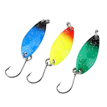 Imagem de Iscas de pesca de isca dura de metal 12pcs iscas de lantejoulas para peixes