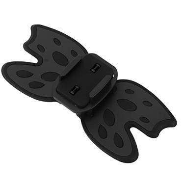 Imagem de Suporte para o queixo do capacete, suporte do capacete da câmera de ação da borboleta anti-choque para amantes de motocicleta para acessórios de motocicleta(Preto)