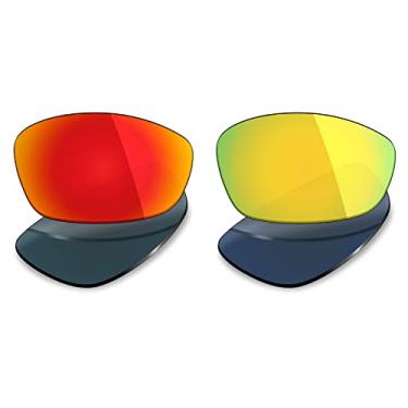 Imagem de 2 pares de lentes polarizadas de substituição da Mryok para óculos de sol Oakley Blender – Opções