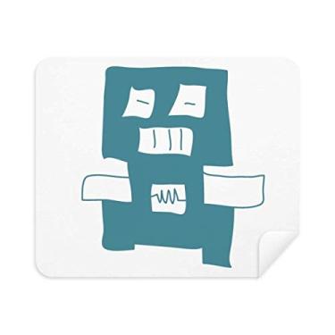 Imagem de Pano de limpeza de tela azul universo e alienígena 2 peças de tecido de camurça