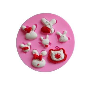 Imagem de Molde De Silicone Páscoa, Coelhos