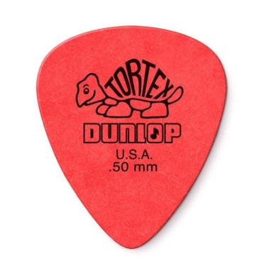 Imagem de Palheta Dunlop Tortex 0.50mm Vermelha 12 Unidades 418P.50