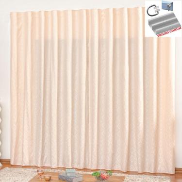 Imagem de Cortina em Jacquard Bahamas 3,00 x 2,70 Para Trilho Comum - Palha