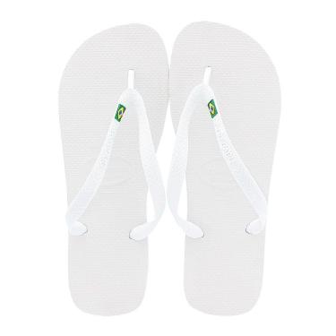 Imagem de Sandálias Havaianas Brasil Brancao Tamanho 41/42 1 Par