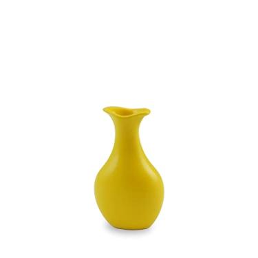 Imagem de Ceraflame Vaso de Cerâmica Tulipa 11Cm Amarelo - Decorativo