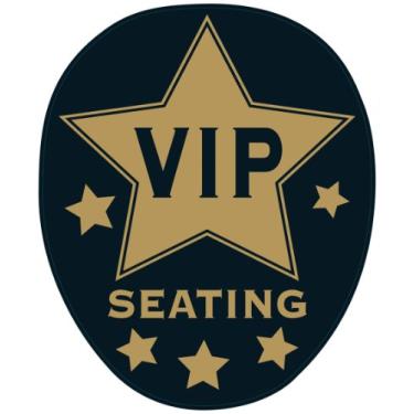 Imagem de Acessório de festa para vaso sanitário VIP Peel 'N Place (1 unidade) (1/Sh)