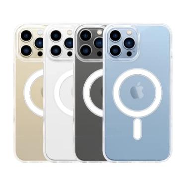 Imagem de Capa Capinha Clear Case Compatível Com Carregador Por indução Sem Fio para iPhone 11, 11 pro, 11 pro max, 12, 12 pro, 12 pro max, 13, 13 pro, 13 pro max - (HARD GLASS STORE) (iPhone 12 Pro (6.1))