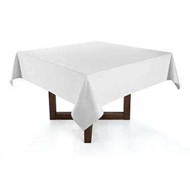 Imagem de Toalha Mesa Quadrada 3,00x3,00 Vison Branco 8 a 10 Lugares
