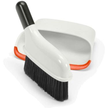 Imagem de Vassoura E Pá Compacta Branco E Laranja Oxo