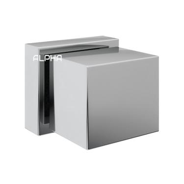 Imagem de Acabamento Registro Quadrado Volante Metal Cromo Padrão Deca