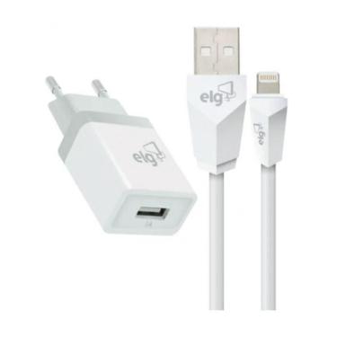 Imagem de Carregador De Parede Universal ELG Comércio KT810WC C/ 1 Saída USB 5V Branco