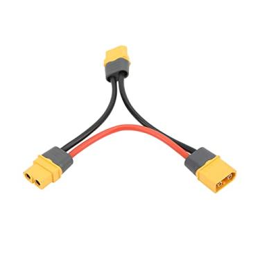 Imagem de VGEBY XT60H Adapter Cable,XT60H Connector Series 14AWG Silicone Wire 1 Female to 2 Male Adapter Cable for RC Model Airplane Models Modeling Accessories