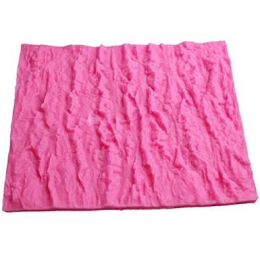 Imagem de Tapete de silicone molde de renda com estampa de fondant textura casca de árvore