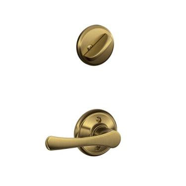 Imagem de Schlage Alavanca interna F59 VLA 609 12-326 10-269 134 N N SL Avila, latão antigo (apenas metade interior)