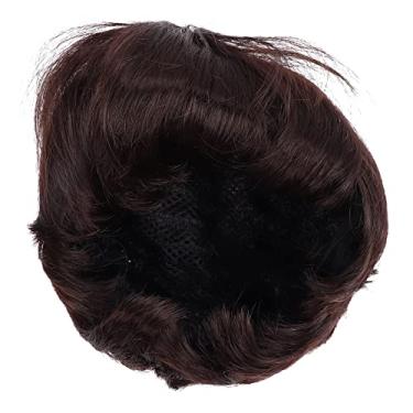 Imagem de Peruca Castanho Escuro, Peruca Curta Perucas Sintéticas Completas, Perucas De Reposição Masculinas, Cabelo Preto Para Perucas De Renda Peruca Completa Masculina, Uso Diário