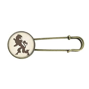 Imagem de Broche de metal retrô da Europ Animals National Emblem Eagle