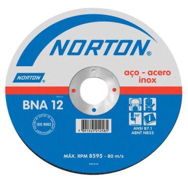 Imagem de Disco De Corte Inoxidável 7'' Norton 177,8X1,6X22,23mm - Bna12