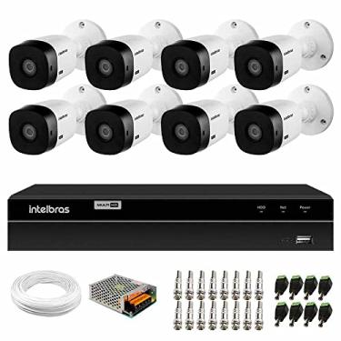 Imagem de Kit Intelbras 8 Câmeras HD 720p VHL 1120 B + DVR 1108 Intelbras + Acessórios