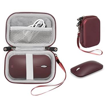 Imagem de getgear Capa Surface Accessories para Microsoft Surface Mouse, Arc Mouse, Surface Dock Station, Surface Go USB C hub, lso para USB C, adaptador de hub tipo C, estação de ancoragem, adaptador multiportas (bordô)