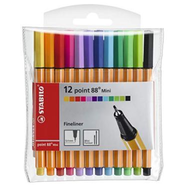 Imagem de Caneta Hidrográfica, Stabilo, 120.7800, Multicor, pacote de 12