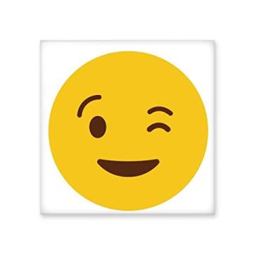 Imagem de Blink Smile Face Illustration Pattern Ceramic Tile Glossy Decal Glazed Brick Adorn Stone
