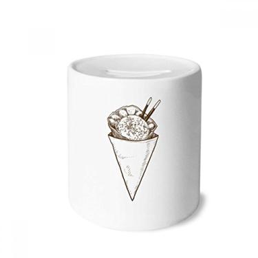 Imagem de DIYthinker Cone de gergelim Hashi, caixa de dinheiro de cerâmica, porta-moedas, presente de cofrinho