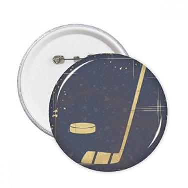 Imagem de Ilustração esportiva de golfe padrão azul pinos redondos distintivo decoração roupas 5 peças presente