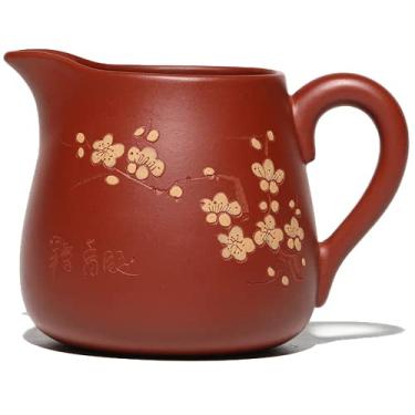 Imagem de Conjunto de xícaras de chá Yixing Purple Clay Cha Hai de 220 ml, conjunto de chá feito à mão