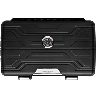 Imagem de Caixa de umidificador portátil para charutos à prova d'água, caixa de liga umidificador à prova de poeira, suporte leve para charutos para 10 charutos – Ótimo presente para homens