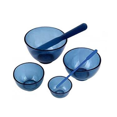 Imagem de Kit Com 4 Potes Cubetas E 2 Espátulas Para Cremes Estek