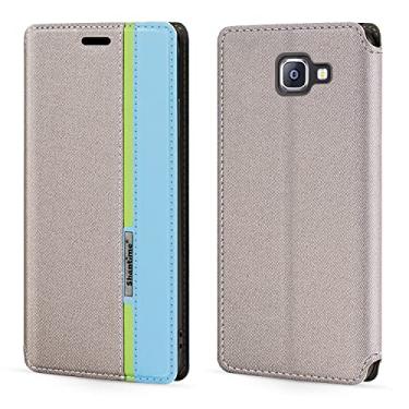 Imagem de Capa para Samsung Galaxy A9 2016, capa flip de couro com fecho magnético multicolorido fashion com porta-cartão para Samsung Galaxy A9 Pro 2016 (6,0")