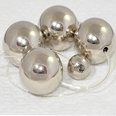 Imagem de Colar Tailandes Prata inNamorata Bola Tailandesa Acessório Sex Shop Estimulador