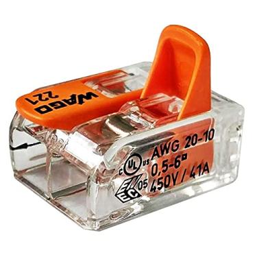 Imagem de Kit 30 Conector Wago Emenda 2 Fios Mod. 221-612