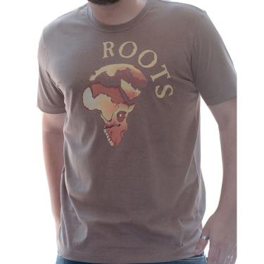 Imagem de Camiseta de rock Roots Masculino Castanho